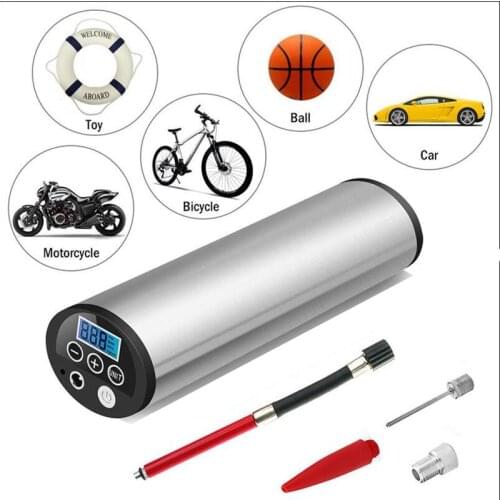 Universal LCD 150PSI 12V Air Compressor Auto Car Bike Electric Tire Inflator Pump Color Random /Car adapter