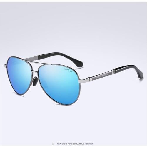 High-end Al-mg Alloy Cool Men Sun Glasses Polarized Mirror Sunglasses Custom Made Myopia Minus Prescription Lens -1 to -6
