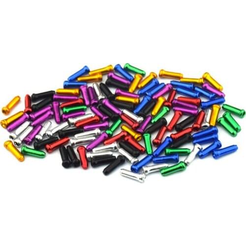 20PCS Bicycle Cable End Caps Brake Derailleur Shifter Cable Tips Bike Wire End Caps Crimps Tail Cap Bike Accessories