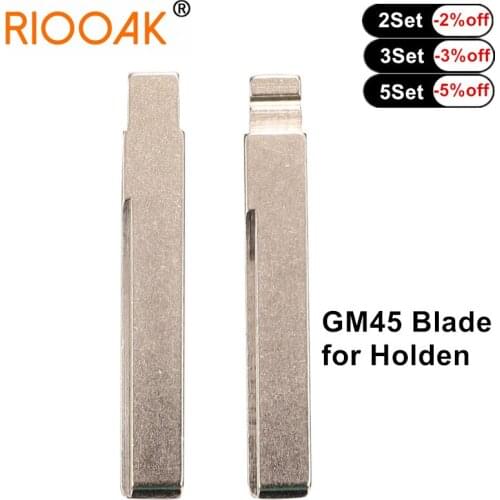 GM45 Replacement Car Key Blade Blank Key Uncut Blade Car-styling for Holden For KD VVDI Remote