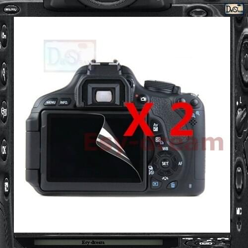 2pcs High Quality LCD Display Screen Film Protector For Canon EOS 1200D 1300D Rebel T5 T6 Kiss X70 X80