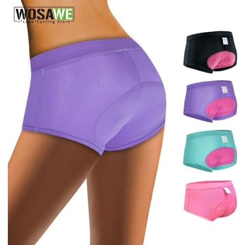 Womens Cycling Shorts 3D Gel Padded Breathable Underwear Bicycle Bike Underwear Downhill Bicycle Shorts Pink Black S-2XL
