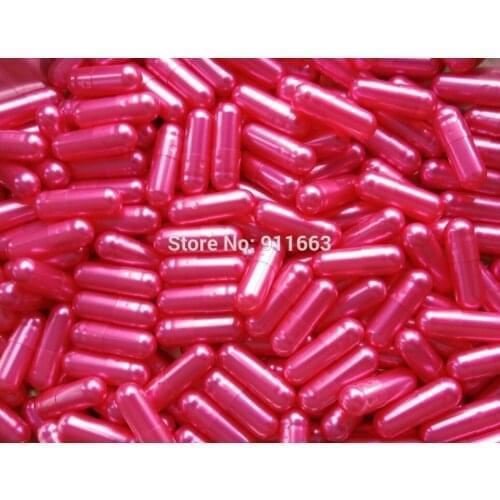 00# 5,000pcs! Pearl pink Colored Empty Capsule!Hard gelatin empty capsules 00!(joined or seperated empty capsules available!)