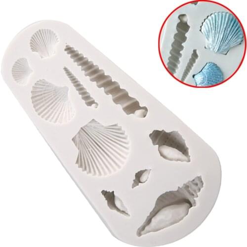 1pc Flexible DIY Molding Tool Gray For Soft Ceramic Clay Shell Silicone Mould Easy-Demoulding Bakeware Cake Tools