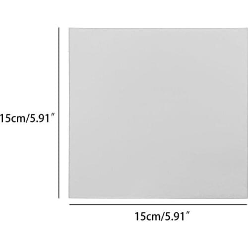 16Pcs Removable Square Flexible Mirror Wall Stickers Home Decor Non Glass Mirror