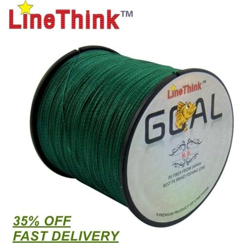 500M Brand LineThink GOAL Japan Multifilament 100% PE Braided Fishing Line 8LB to 100LB Free Shipping