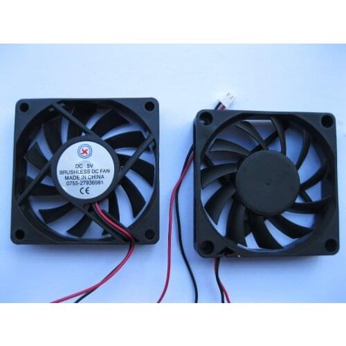 1 pcs Brushless DC Cooling Fan 11 Blade 5V 7015S 70x70x15mm 2Wire
