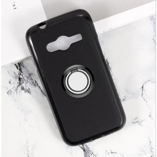 For Samsung Galaxy Ace 4 LTE 4.0 Inch Back Ring Holder Bracket Phone Case Cover TPU Soft Silicone On G313F