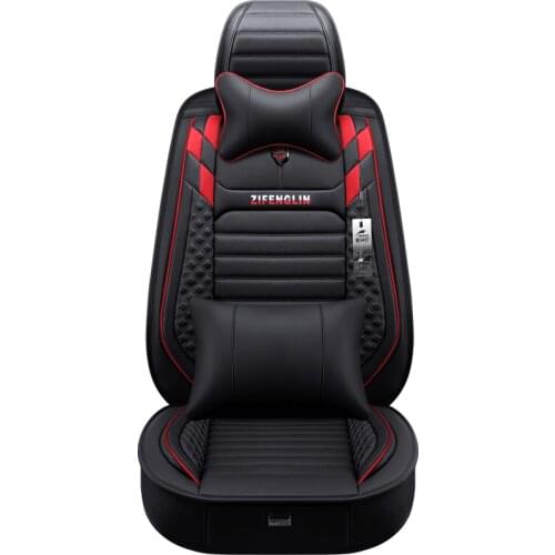 Quality Brand styling Luxury Leather 3D Car Seat Covers Cushion Front & Rear Complete Set for Four Season Universal 5 Seats Car