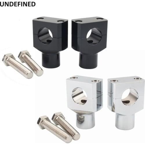 Motorcycle 1" 7/8" Handlebar Risers Kit Mount Clamp Aluminum for Harley Honda Kawasaki Suzuki Yamaha 22mm 25mm Handle Bars
