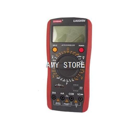 Lab Multimeter Plastic AC DC Hfe Test LCD Multitester UA9205N
