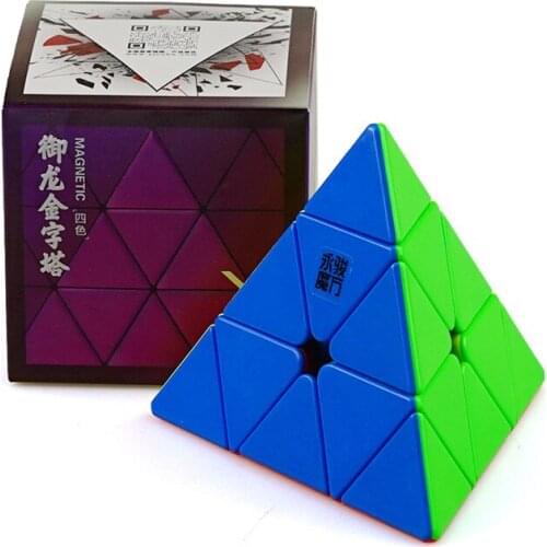 Yongjun Yj V2M Magnetic magic cube 3x3x3 Magnets Pyramid cubes Puzzle Professional game cube 3x3x3 cubo magico Educational toys