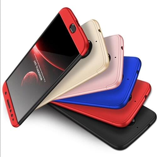 Matte Phone Protective Case Color Matching 360° Full Cover Shell for Motorola Moto G7 Smartphone Accessories