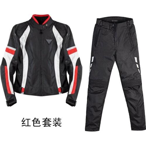 Modern Women Motorcycle Jacket Pants Summer Lady Riding reflective Safety Suit Pink Removable Protective Gears Warm liner Coat