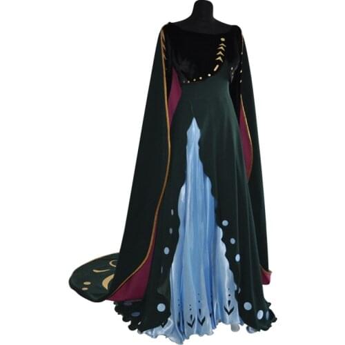 Hot Seeding Movie Queen Cosplay Costumes Princess Fancy Queen Dress Shawl Girls Adult Women Halloween Party Suit Uniform