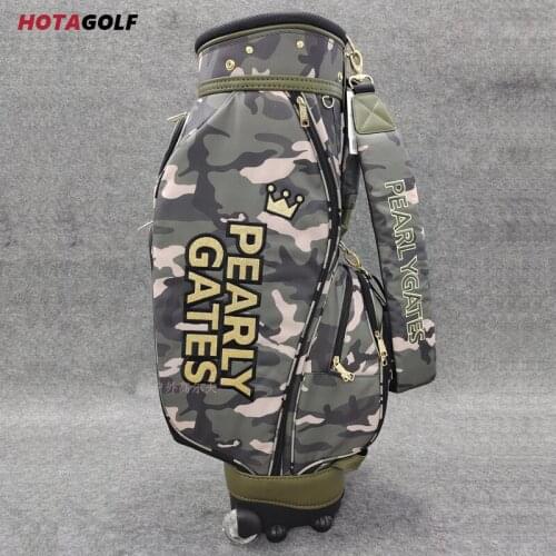2021 New golf bag with roller trolley camouflage canvas waterproof golf bag