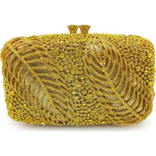 New Arrival Orange Gemstone Diamond Clutch Ladies Evening Bags Luxury Women Mini Prom Handbags Female Crystal Purses Female Bags