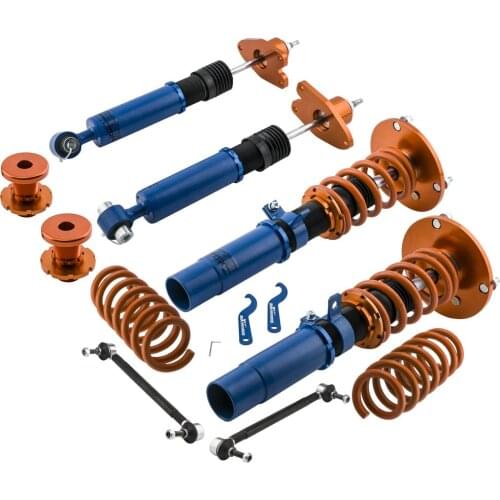 1 Set Coilover Suspension for BMW '12-'17 F-series F20/F21/F22/F30/F32 Heavy Gold Zinc Plated Housings