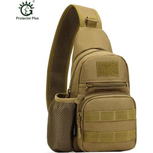 Hot bags High Quality 1000D Nylon Shoulder Messenger Bag Military Water Bottle Male Sling Bags Chest package Free shipping