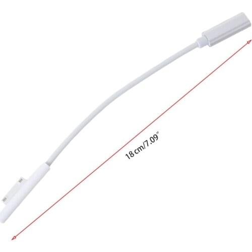 Q1JF 18cm Surface Connect to USB-C Charging Cable 65W Type-C Converter Adapter Laptop Works with 45W 15V3A USBC Charger