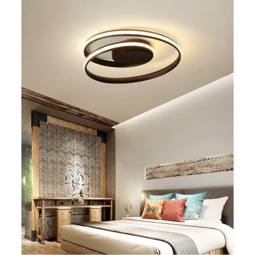 Modern Led Chandelier For Living room Bedroom Dining room Luminaires Ceiling Chandelier Lighting Black&White Luminaire 110V 220V