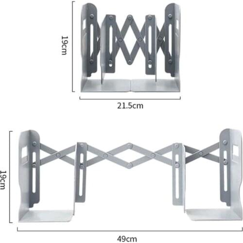 T3EE 2 IN 1 Adjustable Book Holder Bookends with Pen Holder Students Desk Magazine File Holder Organizer Office Stand Rack Save