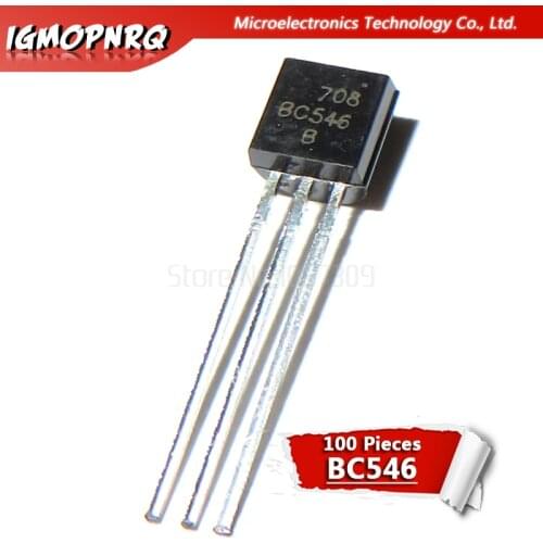 100pcs BC546B BC547B BC547C BC556B BC557B BC558B BC558C BC559B BC560B BC560C TO92 triode transistor