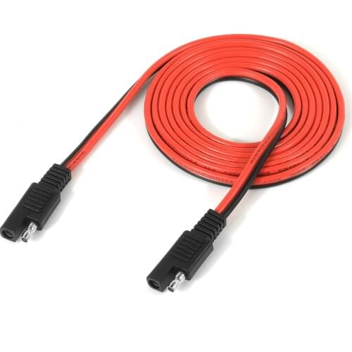 SAE to SAE connector extension cable 2m 14AWG harness DC cable SAE cable quick connection