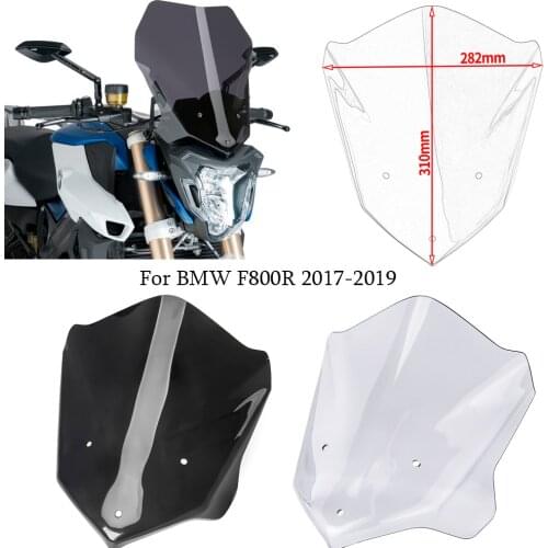 Motorcycle Touring Windscreen Windshield Wind Deflectors Protector for BMW F800R 2015 2016 2017 2018 2019 Accessories