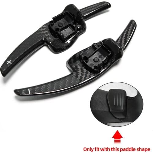 Real Carbon Fiber REPLACE DSG Paddle Shifter For Seat Leon MK2 1P FR R Cupra Supercopa 2009 2010 2011 2012 Alhambra 7N Paddles