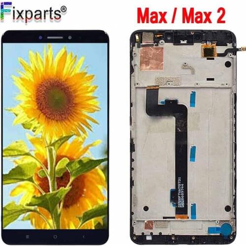 New For Xiaomi Mi MAX LCD Display Touch Screen Digitizer Assembly With Frame Replacement Parts For Xiaomi Mi MAX 2 LCD