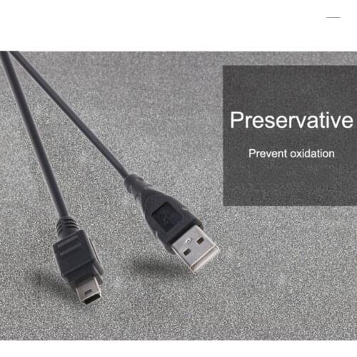 0.8m Mini USB Cable Mini USB to USB Fast Data Charger Cable 5 Pin B for MP3 MP4 Player Car DVR GPS Digital Camera P82A