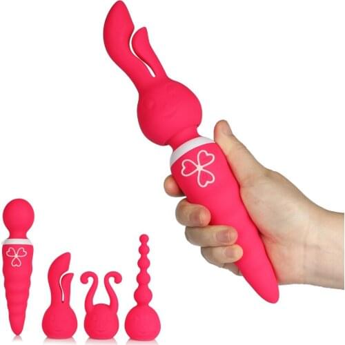 10 Speed Magic AV Wand Vibrator,Clitoris Stimulation Massager Adult Sex Toys For Women,AV Vibrators with 3 Headgear Vibrator Cap