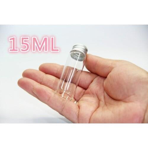 1000PCS 22*70mm 15ml Glass Bottle Screw Cap Glass Jars Decoration DIY Containers Message Vials Ornaments Cork Stopper Hot Sale