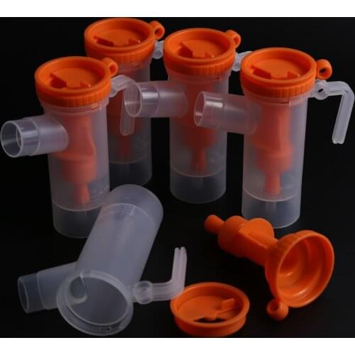5pcs 8ml Medicine Tank Atomizing Cup Food Grade Plastic Inhaler Cup Household Sprayer Cup Compressor Nebulizer Accessories