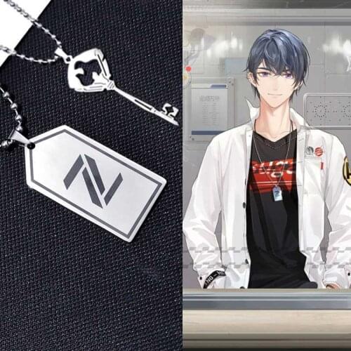 Anime Tears of Themis Necklace Cosplay Raven Libra Same Necklaces Pendant Standing Sign Pendant