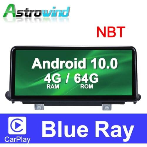 10.25 inch 4G RAM 64G ROM Android 10.0 System Car GPS Navigation Media Stereo Radio forBMW X5 F15 X6 2014- 2017 with NBT System