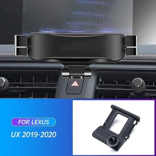 Car Mobile Phone Holder For Lexus UX200 UX250H UX260H UX 2019 2020 Mounts Stand GPS Gravity Navigation Bracket Car Accessories