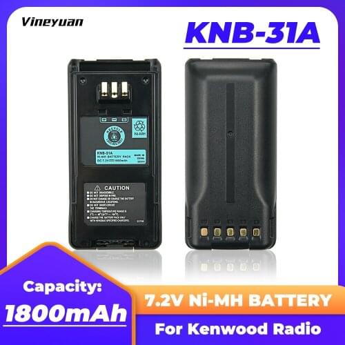 KNB-31A Battery For KENWOOD TK-2180 TK-3180 TK-5210 TK-5310 Two Way Radio 1800mAh