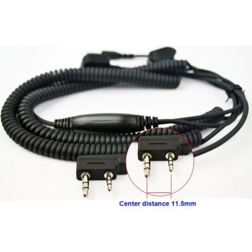 Vimoto V8 V6 V3 Bluetooth Helmet Headset Special Connention Cable for Kenwood Baofeng UV-5RE Two Way Radio Walkie Talkie