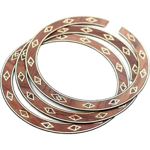 3PCS Guitar Sound hole Inlay MAPLE For Acoustic Classic Guitar Mosaic technology of scallop CLYKQ05