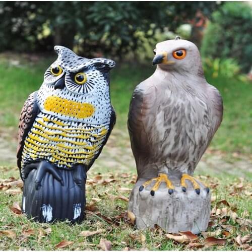 Simulation Owl Bird Repellent Plastic Drive Scarer Outdoor Hunting Pest Control Orchard Farm Scarecrow Garden Yard Decoration