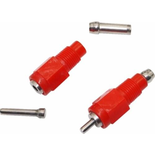 20Pcs Poultry Farming Automatic Drinking Chicken Nipple Drinkers Steel Column Red Head Cone Valve Type Drinking Fountains
