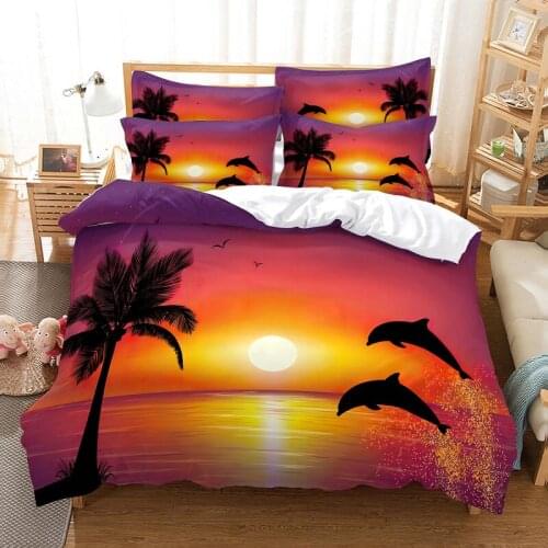 Bedding set duvet cover set 3d bedding digital printing bed linen queen size bedding set fashion design