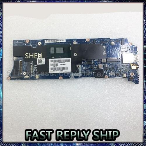 SHELI for Dell XPS 13 9360 Laptop Motherboard 8GB i5-7200U CPU CAZ00 LA-D841P T9VPC 0T9VPC CN-0T9VPC notebook pc mainboard good