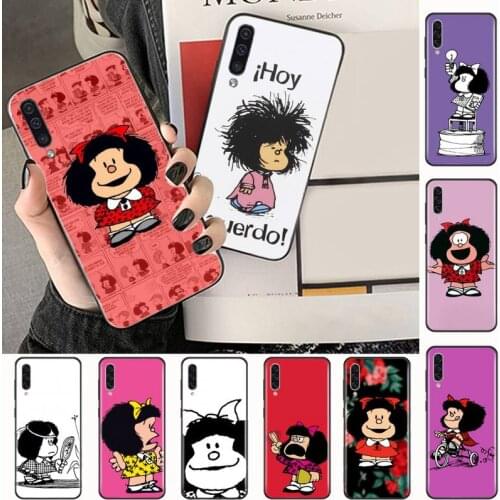 Mafalda cartoon Phone Case For Samsung A40 A31 A50 A51 A71 A20E A20S S8 S9 S10 S20 Plus note 20 ultra
