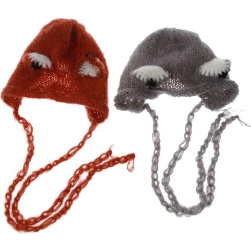 Soft Crochet Bonnet Newborn Hat Photography Props Knitted Baby Girl Boy Hat Infant Cap Photo Prop