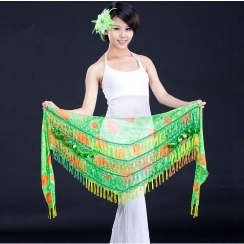 2019 New Style Tribal Belly Dance Clothes Gypsy Costume Accessories Fringe Wrap Egypt Belts Hip Scarf Bellydance Belt 4 Colors