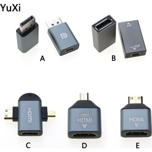 DP Mini DP HDMI-compatible 4K2K HD Video Converter Adapter Cable USB C to HDMI-compatibl Adapter for Samsung Huawei Xiaomi