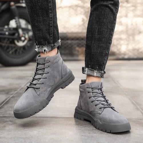Leisure causal Mens boty de informales fashion sports work sneakers botas man shoe leather coturno slip para for zapatos hot on